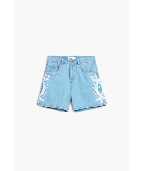 Desigual(デシグアル)の「刺繍入りエスニックデニムショートパンツ(デニムパンツ・レディース・ブルー・38/36/44/42/40/34)」の13枚目の写真
