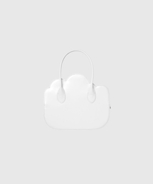 CLOUD BAG_PATENT WHITE