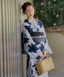 セール】KEITAMARUYAMA × Ameri BLACK FLOWER YUKATA（浴衣）｜Ameri