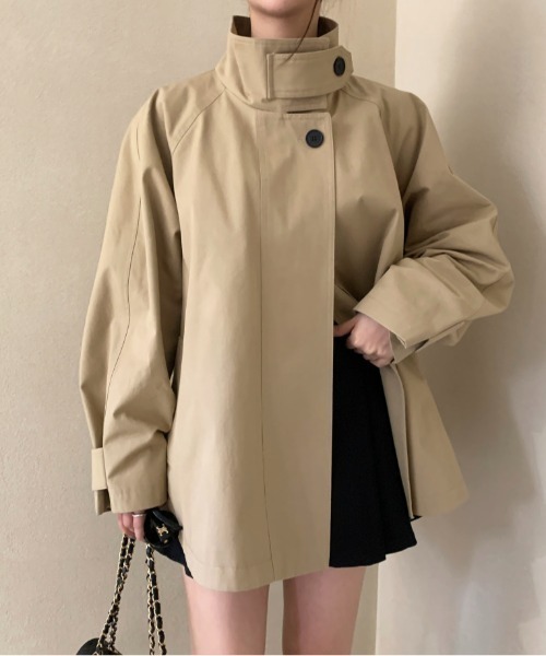 FAVORITO(ファヴォリート)の「ジャケット(トレンチコート・レディース・ベージュ/ブラック・F)」の16枚目の写真