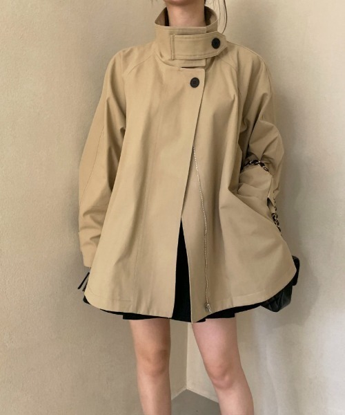 FAVORITO(ファヴォリート)の「ジャケット(トレンチコート・レディース・ベージュ/ブラック・F)」の18枚目の写真