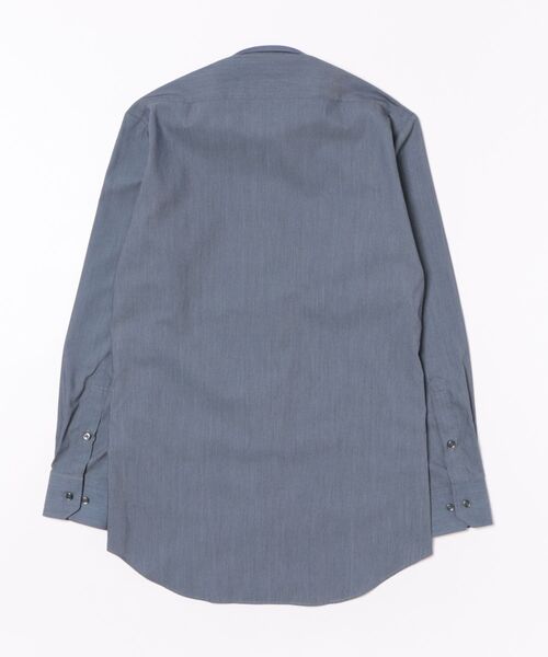 TAKA-Q（タカキュー）の「ワイシャツ メンズ 透け防止 遮熱 UVカット イージーアイロン 綿混 カッタウェイ 長袖 ビジネス ドレス NEWスタンダードフィット（ビジネスシャツ・メンズ・ネイビー・首回り41cm-裄丈86cm/首回り37cm-裄丈80cm/首回り39cm-裄丈80cm/首回り39cm-裄丈84cm/首回り41cm-裄丈82cm/首回り43cm-裄丈82cm/首回り43cm-裄丈86cm/首回り45cm-裄丈86cm）」の3枚目の写真