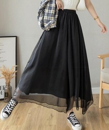 エアリーシフォンワイドパンツ