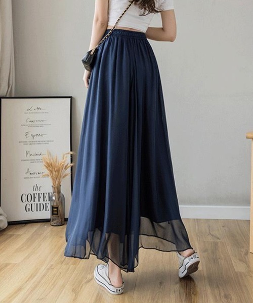 SallyLunn(サリーラン)の「エアリーシフォンワイドパンツ(その他パンツ・レディース・ネイビー/ブラック/ホワイト・LARGE/MEDIUM)」の19枚目の写真