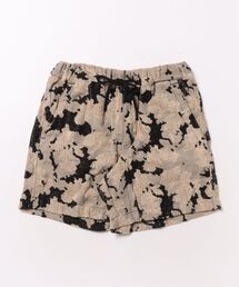 OAS（オーエーエス）の「BOARD SHORTS/OAS / マーブル総柄ボードショーツ ベージュ×ブラック 水陸両用 ショートパンツ スイムショーツ リゾート ストリート 夏（水着）」