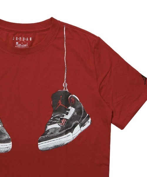 JORDAN BRAND（ジョーダンブランド）の「ジョーダン  JDB AJ3 SHOE STRINGS（Tシャツ/カットソー・キッズ・レッド/ブラック・130cm/140cm/150cm/160cm）」の5枚目の写真
