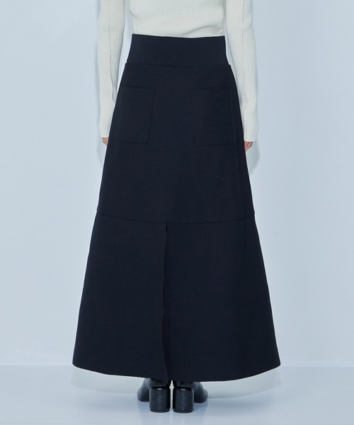 WRAPINKNOT(ラッピンノット)の「EX.HIGH WAIST KNIT SKIRT(スカート・レディース・ブラック/アイボリー・1/0)」の18枚目の写真