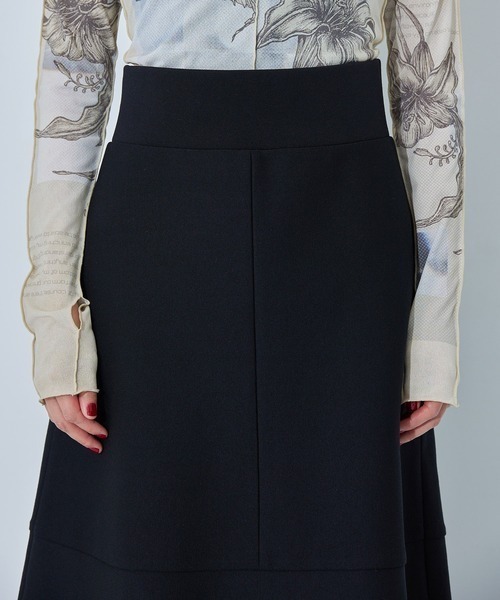 WRAPINKNOT(ラッピンノット)の「EX.HIGH WAIST KNIT SKIRT(スカート・レディース・ブラック/アイボリー・1/0)」の19枚目の写真