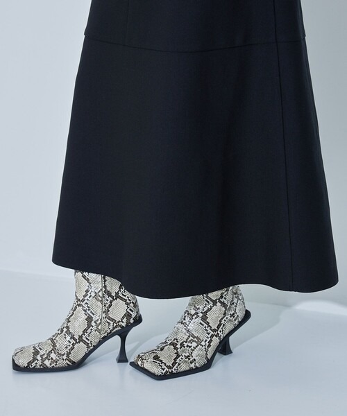 WRAPINKNOT(ラッピンノット)の「EX.HIGH WAIST KNIT SKIRT(スカート・レディース・ブラック/アイボリー・1/0)」の20枚目の写真