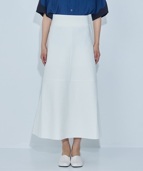 WRAPINKNOT(ラッピンノット)の「EX.HIGH WAIST KNIT SKIRT(スカート・レディース・ブラック/アイボリー・1/0)」の6枚目の写真