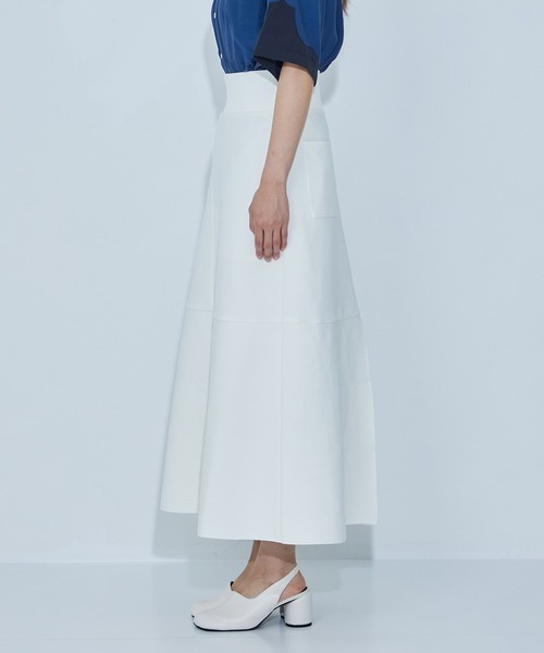 WRAPINKNOT(ラッピンノット)の「EX.HIGH WAIST KNIT SKIRT(スカート・レディース・ブラック/アイボリー・1/0)」の7枚目の写真