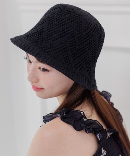 RETRO GIRL(レトロガール)の「リバーシブルベルハット(ハット・レディース・ブラウン/オフホワイト/ブラック・ONE SIZE)」の2枚目の写真