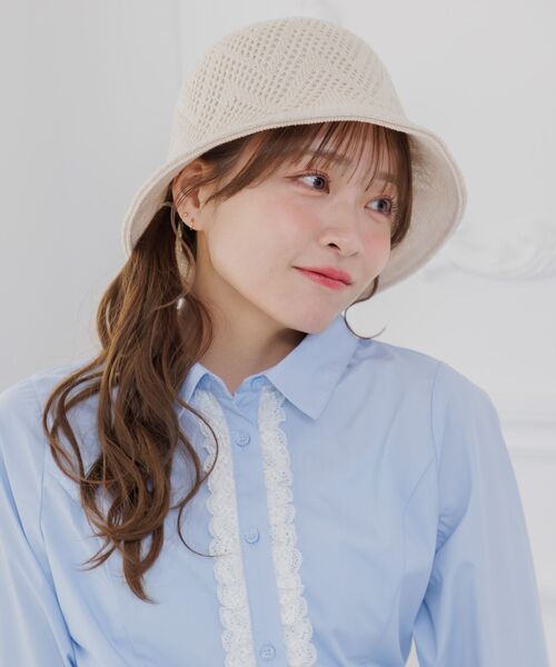 RETRO GIRL(レトロガール)の「リバーシブルベルハット(ハット・レディース・ブラウン/オフホワイト/ブラック・ONE SIZE)」の11枚目の写真