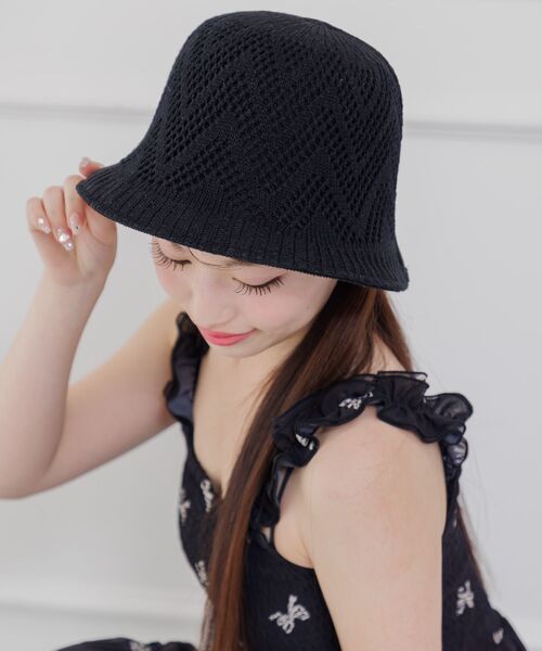 RETRO GIRL(レトロガール)の「リバーシブルベルハット(ハット・レディース・ブラウン/オフホワイト/ブラック・ONE SIZE)」の5枚目の写真