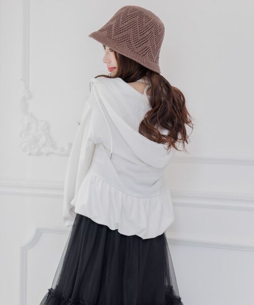 RETRO GIRL(レトロガール)の「リバーシブルベルハット(ハット・レディース・ブラウン/オフホワイト/ブラック・ONE SIZE)」の19枚目の写真