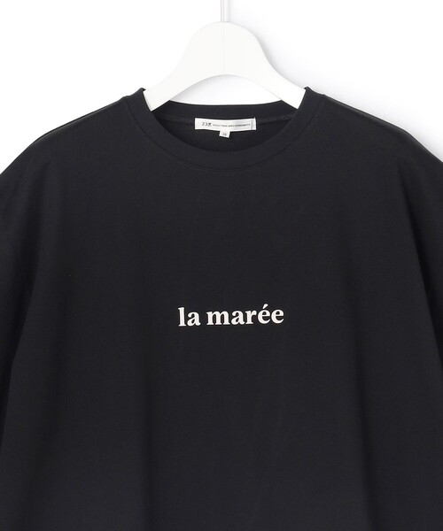 23区 L(ニジュウサンクオオキイサイズ)の「la maree オーバーサイズ ロゴ Tシャツ(Tシャツ/カットソー・レディース・ブラック系/ホワイト系・44/46)」の18枚目の写真