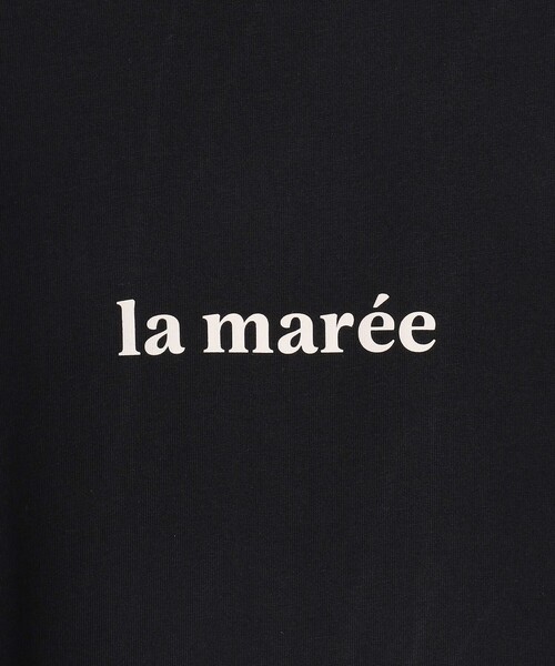 23区 L(ニジュウサンクオオキイサイズ)の「la maree オーバーサイズ ロゴ Tシャツ(Tシャツ/カットソー・レディース・ブラック系/ホワイト系・44/46)」の16枚目の写真