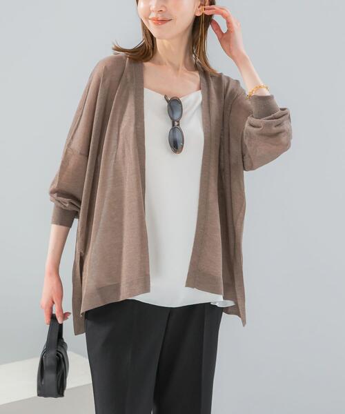 URBAN RESEARCH ROSSO WOMEN(アーバンリサーチ ロッソ)の「接触冷感シアーカーディガン(カーディガン/ボレロ・レディース・ブラック/ブラウン/アイボリー・FREE)」の1枚目の写真