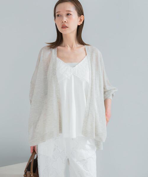 URBAN RESEARCH ROSSO WOMEN(アーバンリサーチ ロッソ)の「接触冷感シアーカーディガン(カーディガン/ボレロ・レディース・ブラック/ブラウン/アイボリー・FREE)」の4枚目の写真