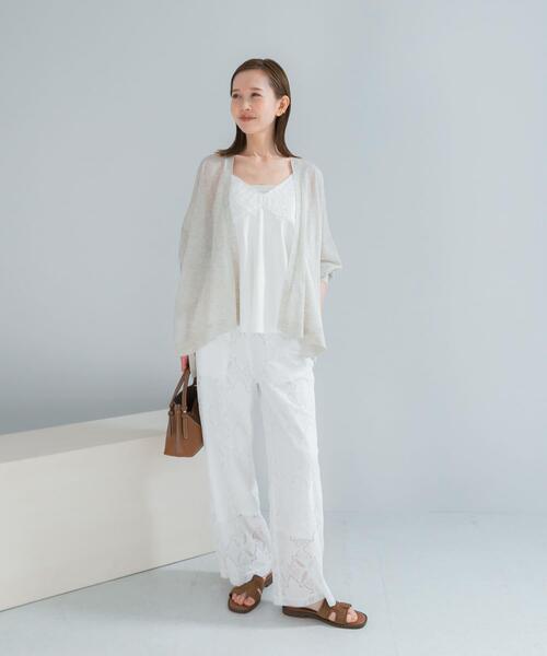 URBAN RESEARCH ROSSO WOMEN(アーバンリサーチ ロッソ)の「接触冷感シアーカーディガン(カーディガン/ボレロ・レディース・ブラック/ブラウン/アイボリー・FREE)」の7枚目の写真