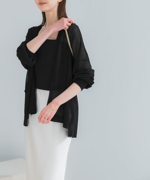 URBAN RESEARCH ROSSO WOMEN(アーバンリサーチ ロッソ)の「接触冷感シアーカーディガン(カーディガン/ボレロ・レディース・ブラック/ブラウン/アイボリー・FREE)」の11枚目の写真