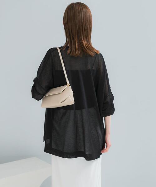 URBAN RESEARCH ROSSO WOMEN(アーバンリサーチ ロッソ)の「接触冷感シアーカーディガン(カーディガン/ボレロ・レディース・ブラック/ブラウン/アイボリー・FREE)」の13枚目の写真