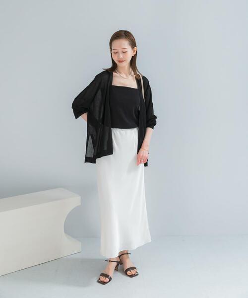 URBAN RESEARCH ROSSO WOMEN(アーバンリサーチ ロッソ)の「接触冷感シアーカーディガン(カーディガン/ボレロ・レディース・ブラック/ブラウン/アイボリー・FREE)」の14枚目の写真