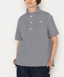 DANTON | Women's Oxford Round Collar Short Sleeve Pullover Shirt Pattern(シャツ/ブラウス)