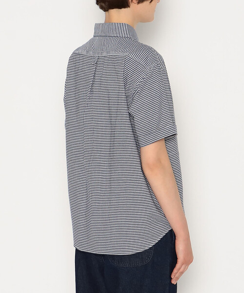 DANTON(ダントン)の「Women's Oxford Round Collar Short Sleeve Pullover Shirt Pattern(シャツ/ブラウス・レディース・ブルー系その他/ブルー系その他6・36/34/38)」の4枚目の写真
