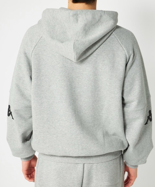 Kappa（カッパ）の「スウェットパーカー（パーカー・メンズ・ライトグレー/ブラック・LARGE/MEDIUM/X-LARGE）」の5枚目の写真