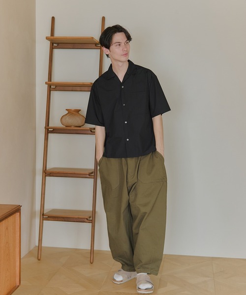 MAISON CLUB(メゾンクラブ)の「【MAISON CLUB】Balloon Fatigue Pants / バルーンファティーグパンツ カーブパンツ(カーゴパンツ・メンズ・ネイビー/カーキ/ホワイト・S/L/M)」の3枚目の写真