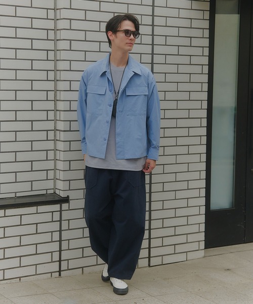 MAISON CLUB(メゾンクラブ)の「【MAISON CLUB】Balloon Fatigue Pants / バルーンファティーグパンツ カーブパンツ(カーゴパンツ・メンズ・ネイビー/カーキ/ホワイト・S/L/M)」の13枚目の写真