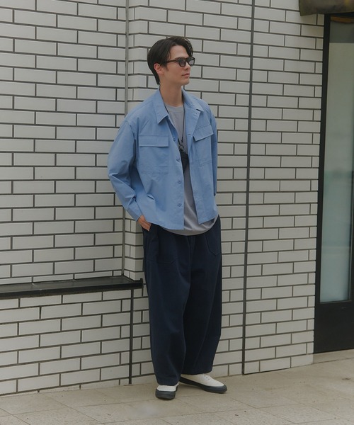 MAISON CLUB(メゾンクラブ)の「【MAISON CLUB】Balloon Fatigue Pants / バルーンファティーグパンツ カーブパンツ(カーゴパンツ・メンズ・ネイビー/カーキ/ホワイト・S/L/M)」の14枚目の写真