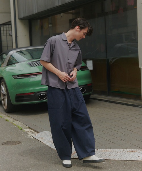 MAISON CLUB(メゾンクラブ)の「【MAISON CLUB】Balloon Fatigue Pants / バルーンファティーグパンツ カーブパンツ(カーゴパンツ・メンズ・ネイビー/カーキ/ホワイト・S/L/M)」の16枚目の写真