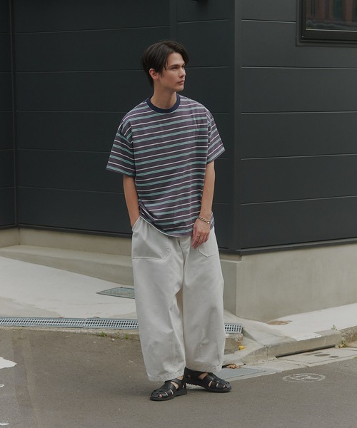 MAISON CLUB(メゾンクラブ)の「【MAISON CLUB】Balloon Fatigue Pants / バルーンファティーグパンツ カーブパンツ(カーゴパンツ・メンズ・ネイビー/カーキ/ホワイト・S/L/M)」の22枚目の写真