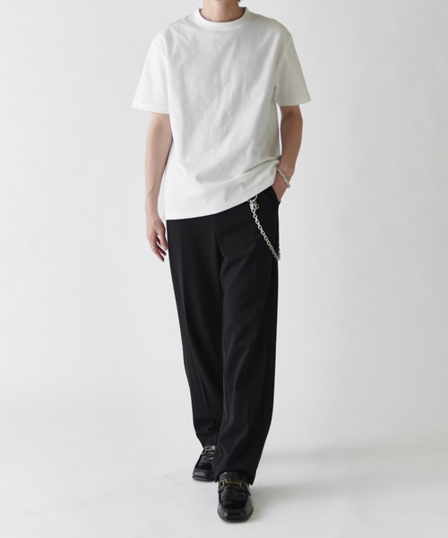 Lui's（ルイス）の「ダブルクロスベーシックストレートパンツ（スラックス・メンズ・ブラック/チャコールグレー/ライトグレー・S/M）」の13枚目の写真