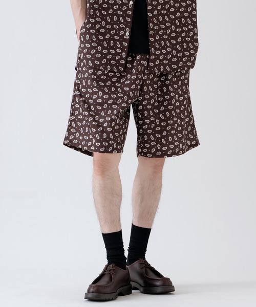 SIDEWAY STANCE(サイドウェイスタンス)の「【SIDEWAY STANCE】総柄 ショートパンツ(その他パンツ・メンズ・B/モカ/C/ブラウン/ホワイト/ネイビー/ブラック/カーキ/A/グリーン/ピンク/レッド/ブルー・SMALL/MEDIUM/LARGE)」の3枚目の写真