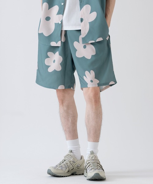 SIDEWAY STANCE(サイドウェイスタンス)の「【SIDEWAY STANCE】総柄 ショートパンツ(その他パンツ・メンズ・B/モカ/C/ブラウン/ホワイト/ネイビー/ブラック/カーキ/A/グリーン/ピンク/レッド/ブルー・SMALL/MEDIUM/LARGE)」の6枚目の写真