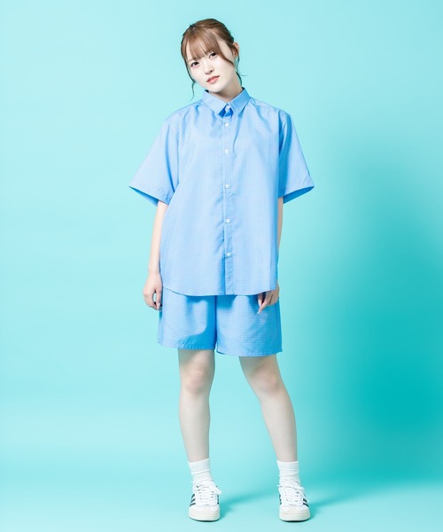 SIDEWAY STANCE(サイドウェイスタンス)の「【SIDEWAY STANCE】総柄 ショートパンツ(その他パンツ・メンズ・B/モカ/C/ブラウン/ホワイト/ネイビー/ブラック/カーキ/A/グリーン/ピンク/レッド/ブルー・SMALL/MEDIUM/LARGE)」の19枚目の写真