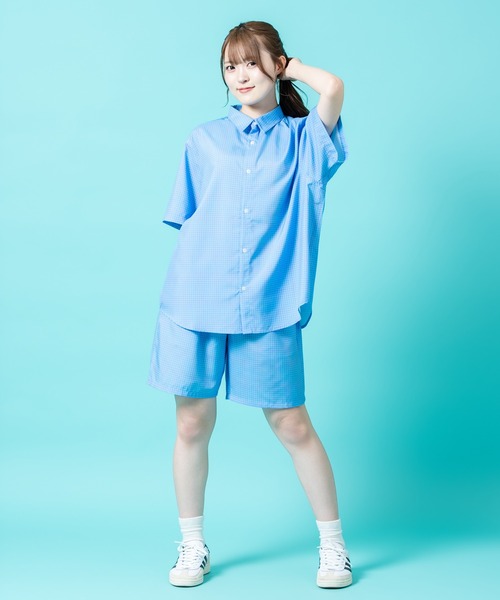 SIDEWAY STANCE(サイドウェイスタンス)の「【SIDEWAY STANCE】総柄 ショートパンツ(その他パンツ・メンズ・B/モカ/C/ブラウン/ホワイト/ネイビー/ブラック/カーキ/A/グリーン/ピンク/レッド/ブルー・SMALL/MEDIUM/LARGE)」の21枚目の写真