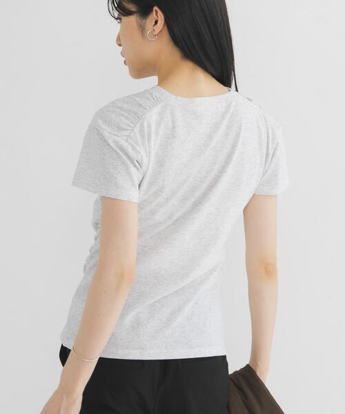 KBF(ケイビーエフ)の「ドレーププリントTEE(Tシャツ/カットソー・レディース・グレー系その他/アイボリー/ライトブルー・ONE)」の8枚目の写真
