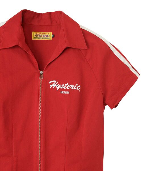 HYSTERIC GLAMOUR(ヒステリックグラマー)の「EVERY DAY HOLIDAY レーシングシャツ(シャツ/ブラウス・レディース・ブラック/レッド/ネイビー・SMALL/MEDIUM)」の5枚目の写真