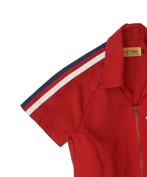 HYSTERIC GLAMOUR(ヒステリックグラマー)の「EVERY DAY HOLIDAY レーシングシャツ(シャツ/ブラウス・レディース・ブラック/レッド/ネイビー・SMALL/MEDIUM)」の7枚目の写真