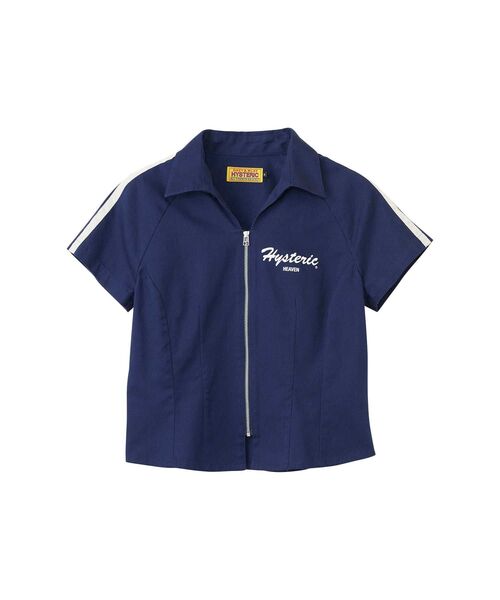 HYSTERIC GLAMOUR(ヒステリックグラマー)の「EVERY DAY HOLIDAY レーシングシャツ(シャツ/ブラウス・レディース・ブラック/レッド/ネイビー・SMALL/MEDIUM)」の8枚目の写真