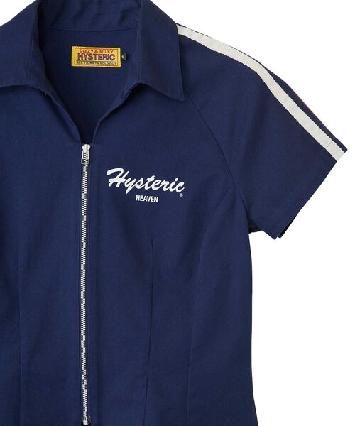 HYSTERIC GLAMOUR(ヒステリックグラマー)の「EVERY DAY HOLIDAY レーシングシャツ(シャツ/ブラウス・レディース・ブラック/レッド/ネイビー・SMALL/MEDIUM)」の9枚目の写真