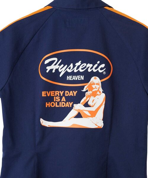 HYSTERIC GLAMOUR(ヒステリックグラマー)の「EVERY DAY HOLIDAY レーシングシャツ(シャツ/ブラウス・レディース・ブラック/レッド/ネイビー・SMALL/MEDIUM)」の10枚目の写真