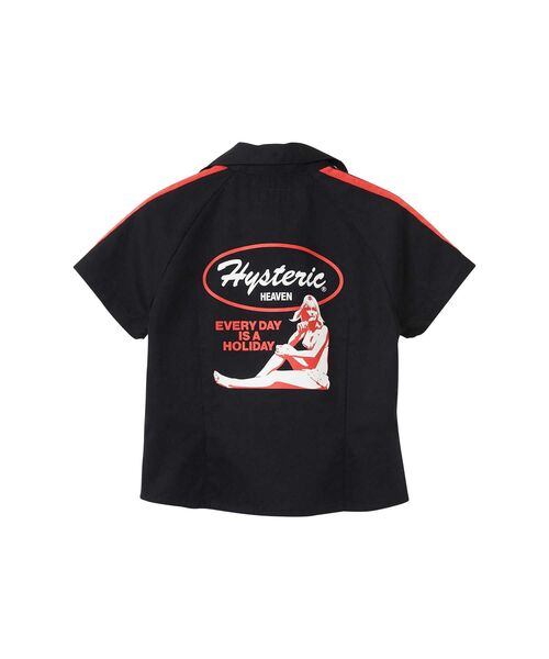 HYSTERIC GLAMOUR(ヒステリックグラマー)の「EVERY DAY HOLIDAY レーシングシャツ(シャツ/ブラウス・レディース・ブラック/レッド/ネイビー・SMALL/MEDIUM)」の12枚目の写真