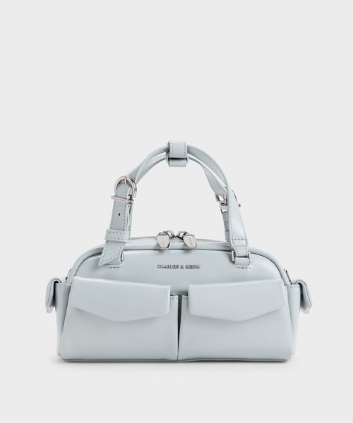 CHARLES & KEITH(チャールズ & キース)の「Rachel レイチェル マルチポケット ボウリングバッグ(ハンドバッグ・レディース・スミクロ/ブルーグラス/ピンク系その他3・S)」の21枚目の写真