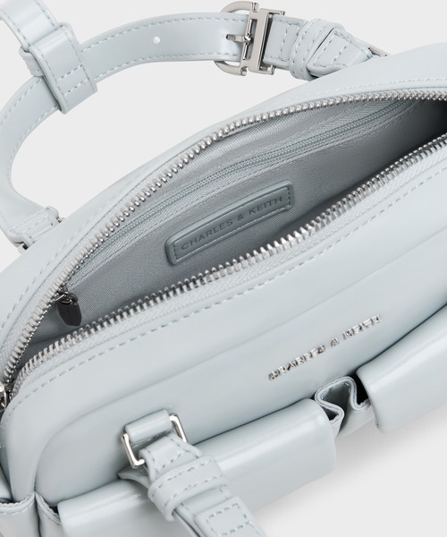 CHARLES & KEITH(チャールズ & キース)の「Rachel レイチェル マルチポケット ボウリングバッグ(ハンドバッグ・レディース・スミクロ/ブルーグラス/ピンク系その他3・S)」の17枚目の写真