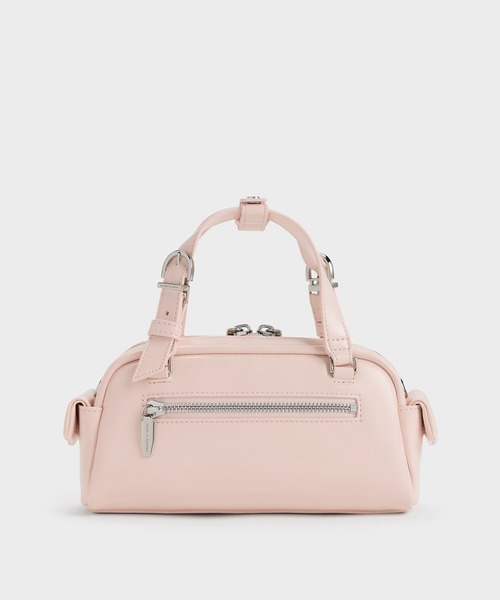 CHARLES & KEITH(チャールズ & キース)の「Rachel レイチェル マルチポケット ボウリングバッグ(ハンドバッグ・レディース・スミクロ/ブルーグラス/ピンク系その他3・S)」の11枚目の写真